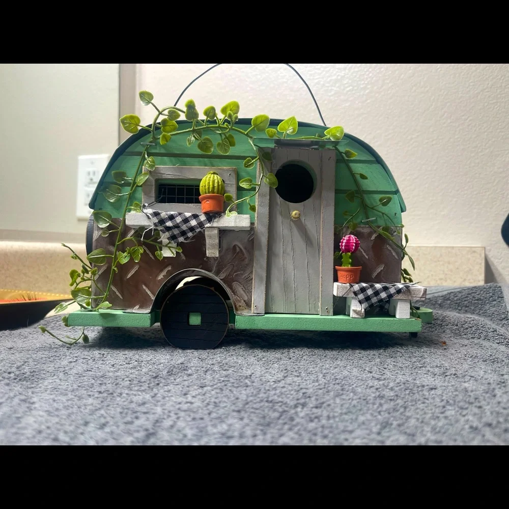 Cute green birdhouse